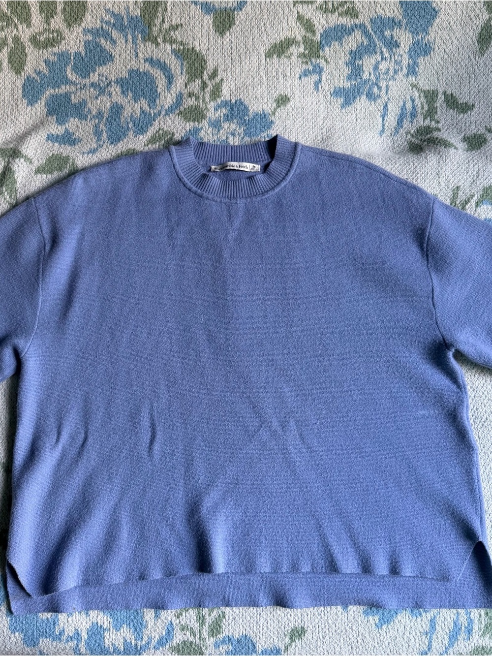 Abercrombie & Fitch Periwinkle Blue Crewneck Sweater Top